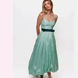 HUTCH- Diana Midi Dress Aqua Size S